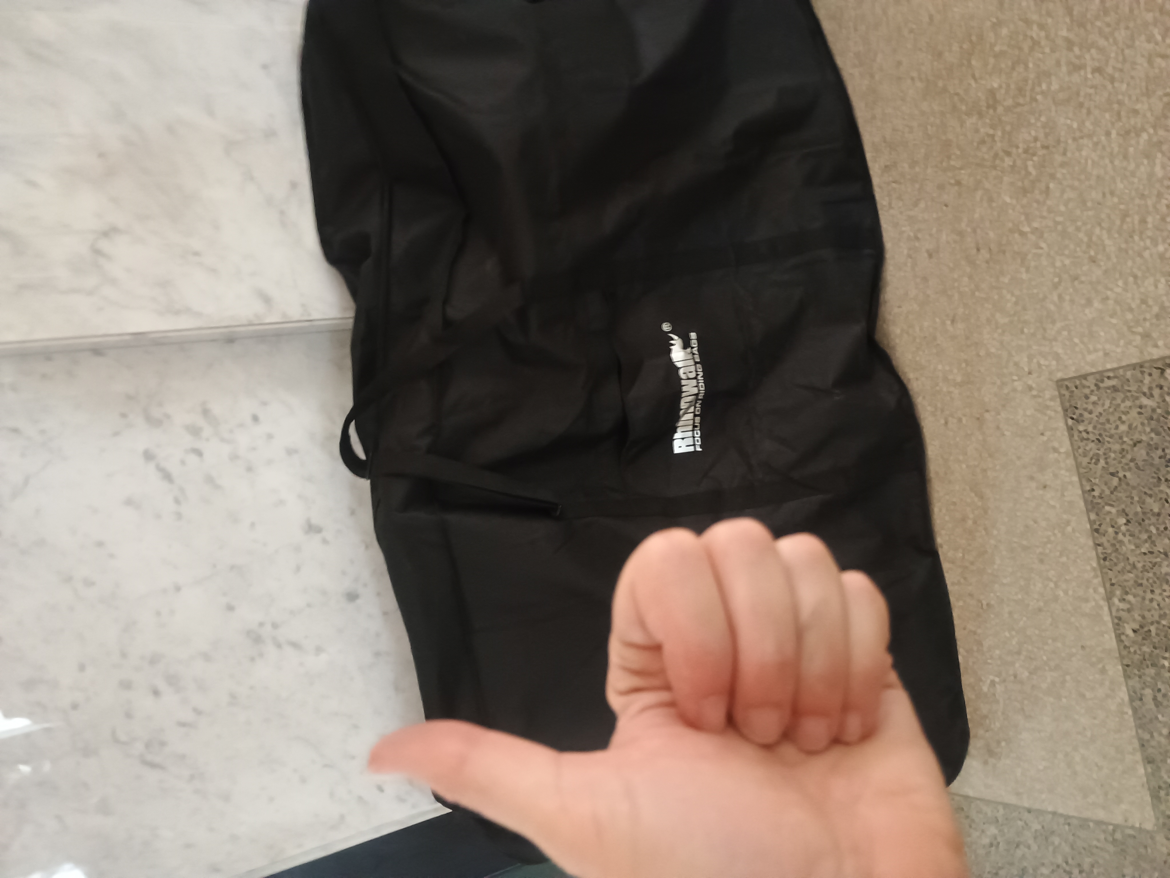 Zipped bag, ready to go